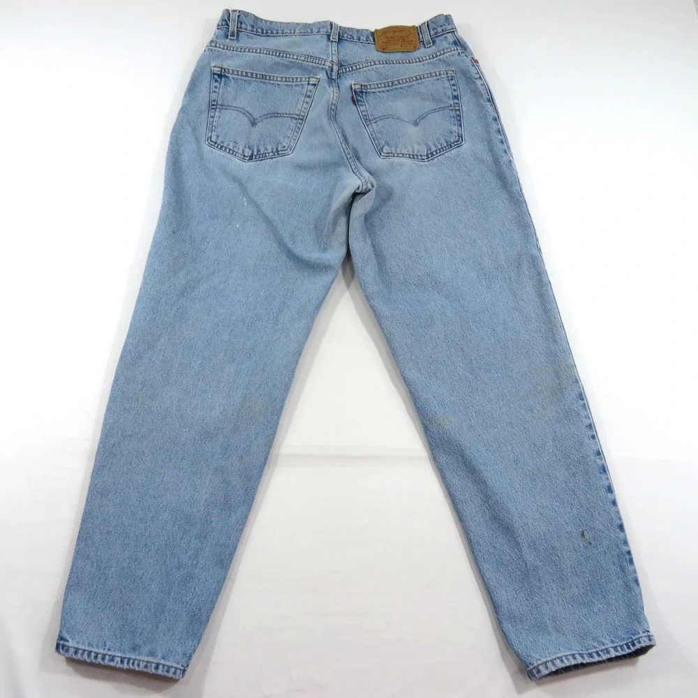 Levi's 560 Zip Fly Jeans Blue Loose Fit Sz 38x32 Measured: 37x32 1990s